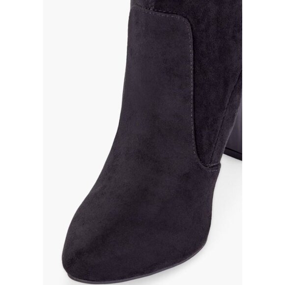 Just Fab Jesyna Black Over The Knee Boots WIDE CALF 8.5E 9E 9..5E 10E - Picture 3 of 10